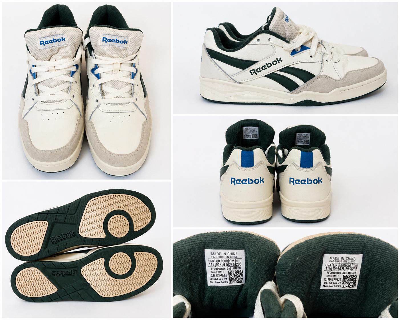 Reebok Galaxy 1 Men's Sneakers Size 11 White Green Beige.